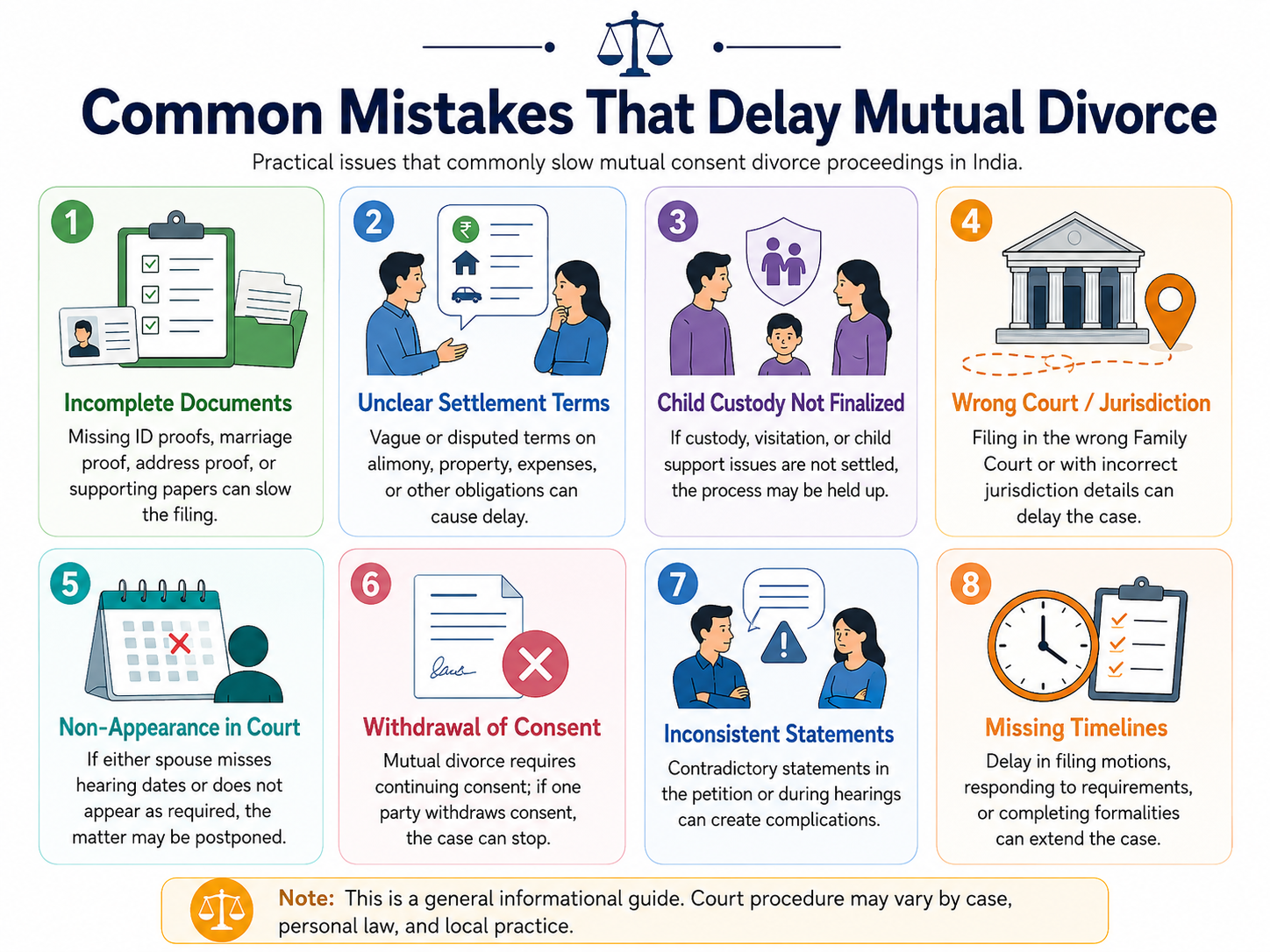 Common Mistakes That Delay Mutual Divorce Common Mistakes That Delay Mutual Divorce